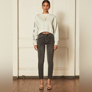 Boyish The Billy High Rise Skinny Jean in Black Size 27